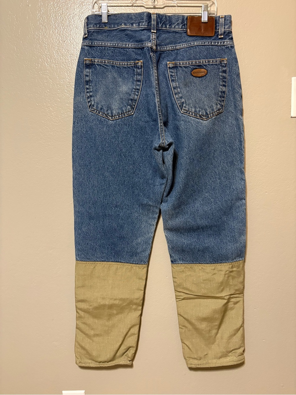 Browning Two-Tone Blue and khaki Straight Jeans Size 34/34 - Picture 4 of 14